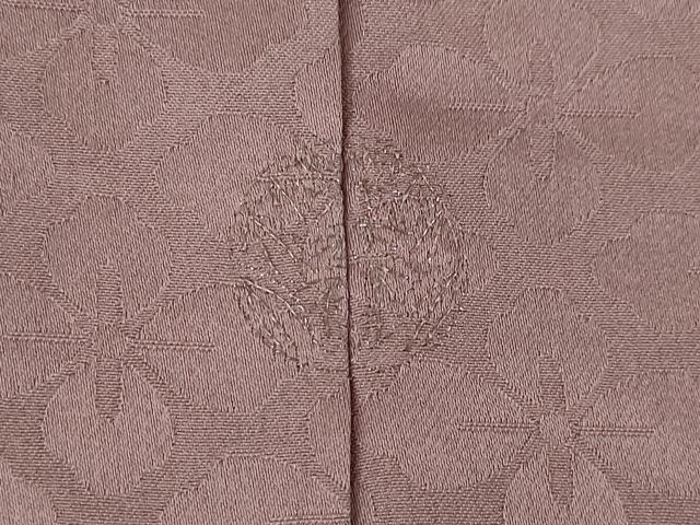 平和屋着物●上質な色無地　中国三大刺繍　スワトウ刺繍　汕頭刺繍　花菱地紋　鴇浅葱色　正絹　逸品　AABL7278ck