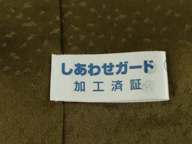 平和屋着物●訪問着　辻が花　絞り　短冊花文　金通し地　正絹　逸品　AABL7279ck