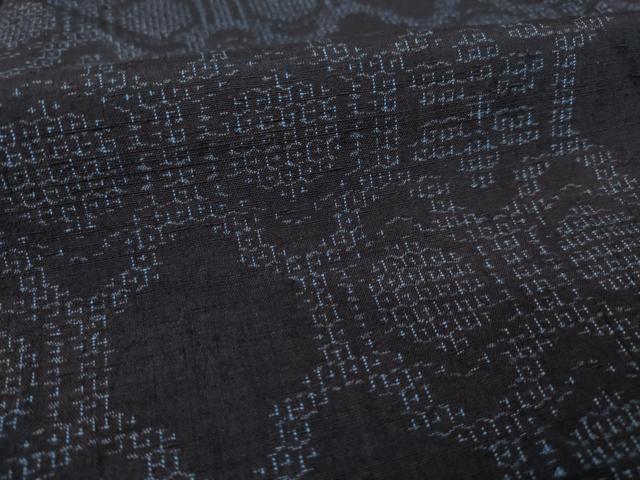 平和屋着物●結城紬　80亀甲　亀甲文　正絹　逸品　未使用　AABL7280ck
