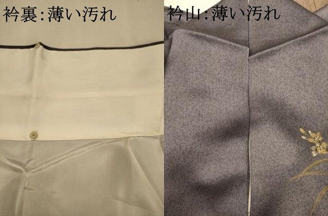平和屋着物■訪問着　手描き　葡萄　草花文　暈し染め　鈴乃屋扱い　正絹　逸品　AABL7287br