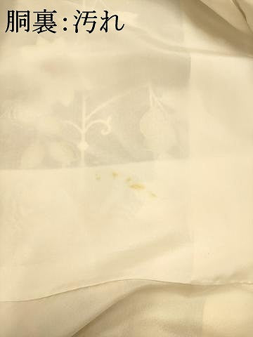 平和屋着物■上質な小紋　枝花文　正絹　逸品　AABL7290br