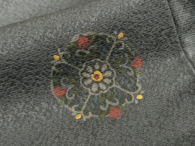 平和屋着物■上質な小紋　花丸文　金彩　正絹　逸品　AABL7312br