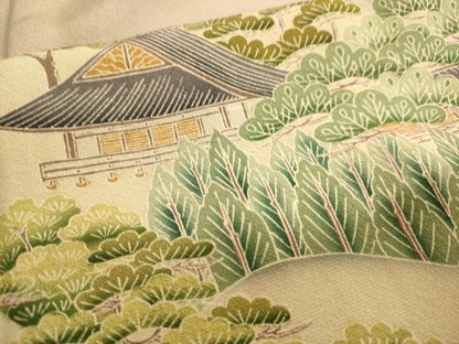 平和屋着物■豪華色留袖　松竹梅風景文　正絹　逸品　AABL7315br