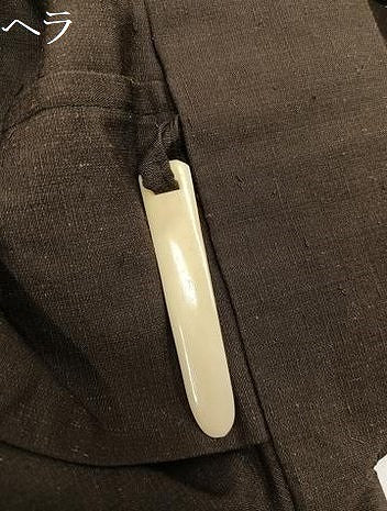 平和屋着物●男性　馬乗り袴　紬地　赤墨色　正絹　逸品　AABL7343ph