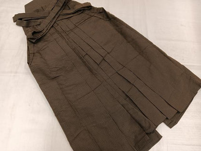 平和屋着物●男性　行灯袴　縞　正絹　逸品　AABL7344ph