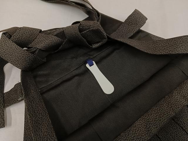 平和屋着物●男性　行灯袴　幾何学文様　正絹　逸品　AABL7345ph