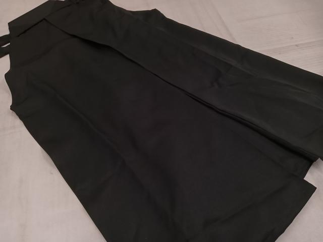 平和屋着物●男性　馬乗り袴　黒色　洗える着物　AABL7346ph