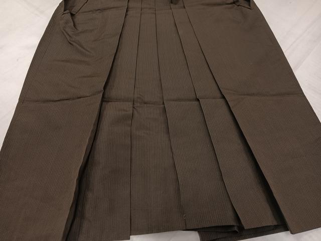 平和屋着物●男性　行灯袴　縞　正絹　逸品　AABL7347ph