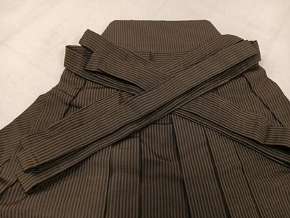 平和屋着物●男性　行灯袴　縞　正絹　逸品　AABL7350ph