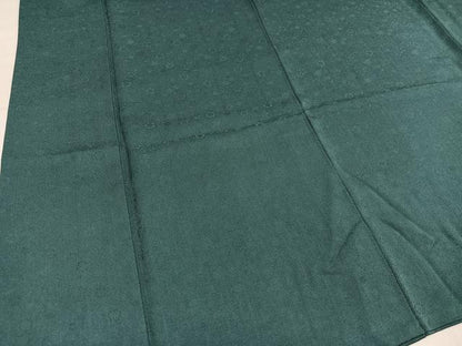 平和屋着物●上質な色無地　花地紋　青鈍色　正絹　逸品　AABL7356ph