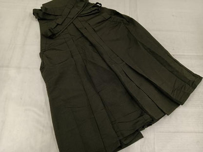 平和屋着物●男性　馬乗り袴　縞　正絹　逸品　AABL7362ph