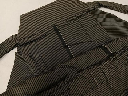 平和屋着物●男性　行灯袴　縞　正絹　逸品　AABL7371ph
