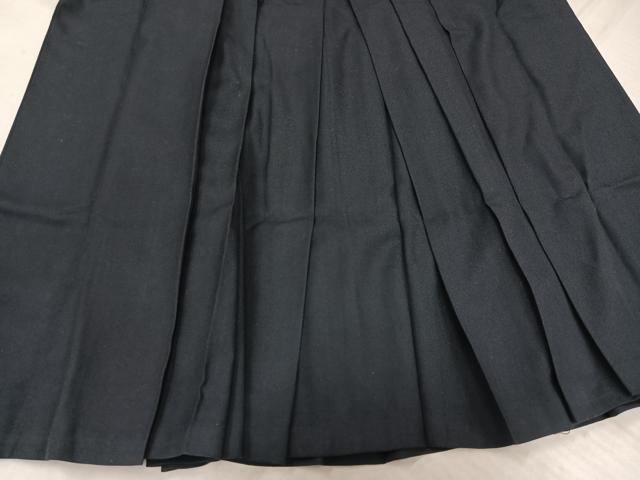 平和屋着物●女性　行灯袴　色無地　藍墨茶色　洗える着物　AABL7372ph