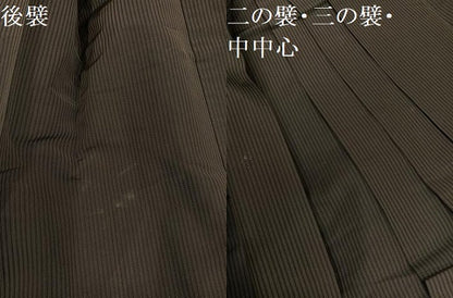 平和屋着物●男性　行灯袴　縞　正絹　逸品　AABL7374ph