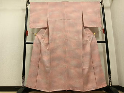 平和屋着物●上質な小紋　霞文　暈し染め　正絹　逸品　AABL7377ph