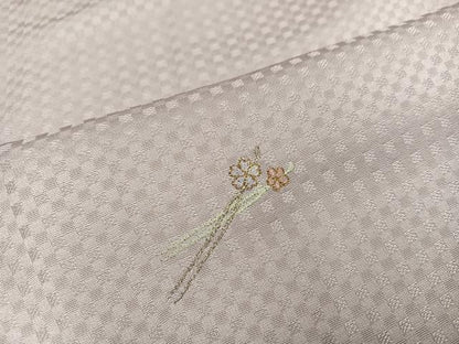 平和屋着物●訪問着　総刺繍　簪　瓢箪　正絹　逸品　AABL7381ph