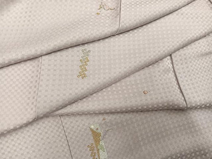 平和屋着物●訪問着　総刺繍　簪　瓢箪　正絹　逸品　AABL7381ph