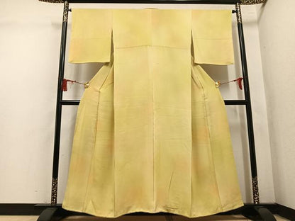 平和屋着物●上質な小紋　青海波地紋　暈し染め　正絹　逸品　AABL7392ph