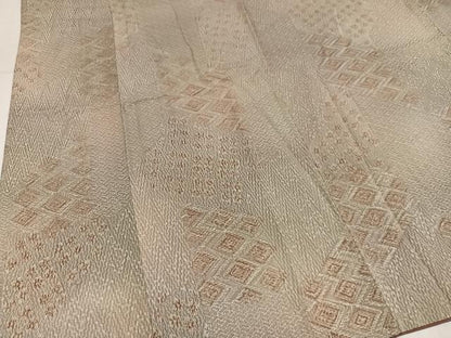 平和屋着物●上質な小紋　菱文　正絹　逸品　AABL7393ph