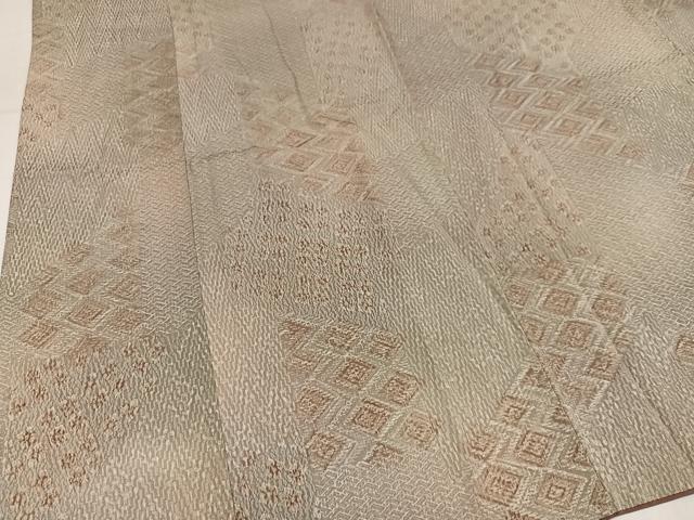 平和屋着物●上質な小紋　菱文　正絹　逸品　AABL7393ph