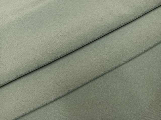 平和屋着物●上質な色無地　柳鼠色　正絹　逸品　未使用　AABL7398ph