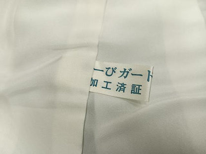 平和屋着物●上質な色無地　柳鼠色　正絹　逸品　未使用　AABL7398ph