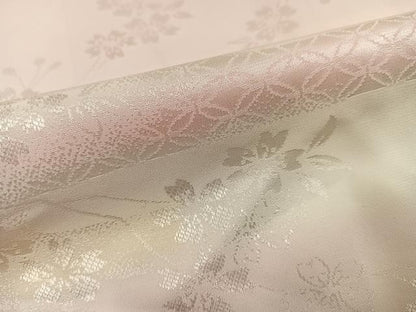 平和屋着物●振袖用長襦袢　袷　吉祥花地紋　暈し染め　正絹　逸品　AABL7410ph