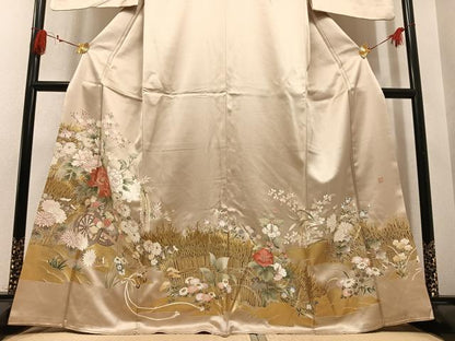 平和屋着物●豪華色留袖　作家物　花車文　松坂屋扱い　正絹　逸品　AABL7441ph