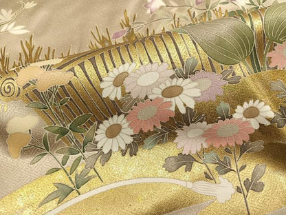 平和屋着物●豪華色留袖　作家物　花車文　松坂屋扱い　正絹　逸品　AABL7441ph