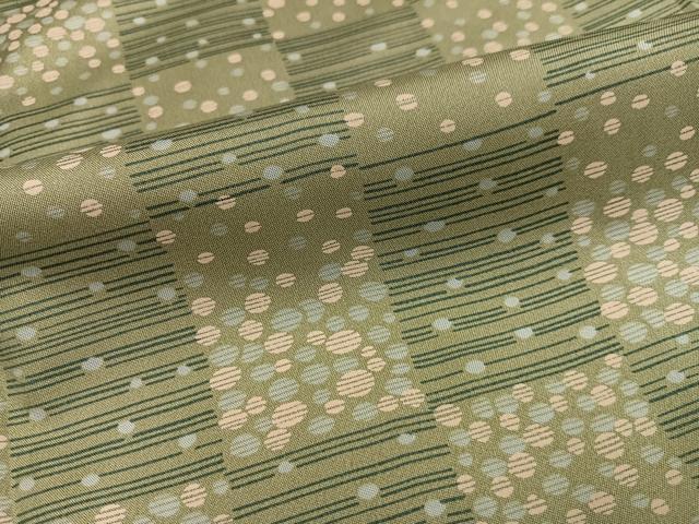 平和屋着物●本場大島紬　染大島　市松文　正絹　逸品　AABL7445ph