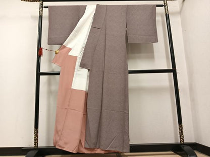平和屋着物●江戸小紋　鮫小紋柄　正絹　逸品　AABL7454ph