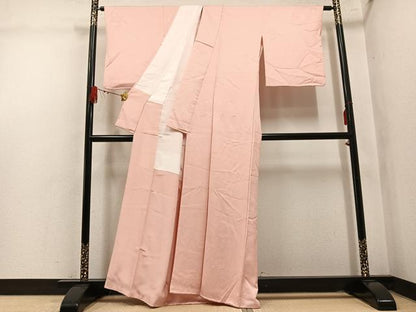 平和屋着物●上質な色無地　人色　正絹　逸品　AABL7458ph