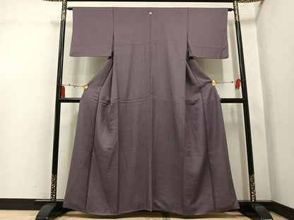 平和屋着物●江戸小紋　極小鮫小紋柄　正絹　逸品　AABL7470ph