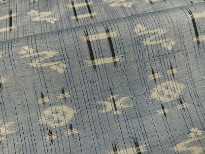 平和屋着物●上質な紬　琉球絣文様　正絹　逸品　AABL7474ph