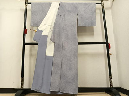 平和屋着物●上質な小紋　花尽くし　正絹　逸品　AABL7478ph