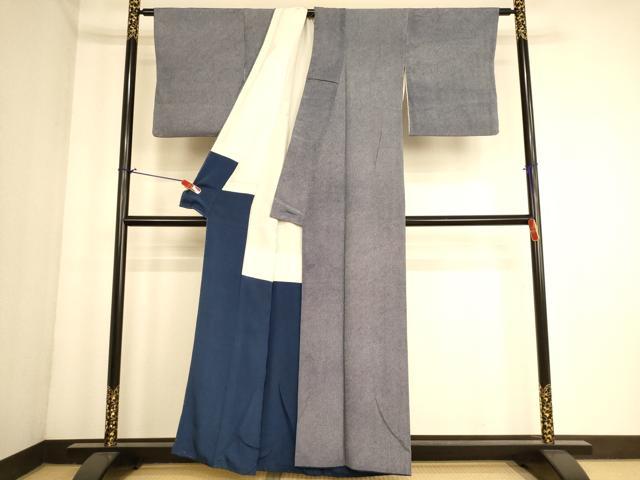 平和屋着物■江戸小紋　鮫小紋柄　正絹　逸品　AABL7481br