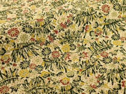 平和屋着物■上質な小紋　草花尽くし　金彩　正絹　逸品　AABL7489br