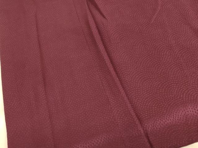 平和屋着物■上質な色無地　霞地紋　葡萄色　正絹　逸品　AABL7492br