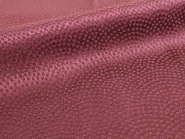 平和屋着物■上質な色無地　霞地紋　葡萄色　正絹　逸品　AABL7492br