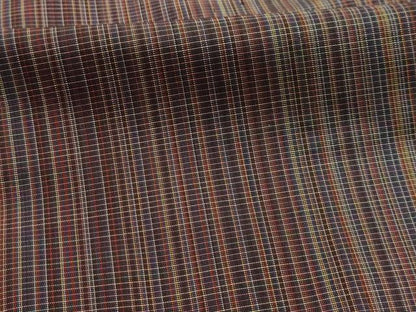 平和屋着物■本場縞大島紬　格子　正絹　逸品　AABL7497sx