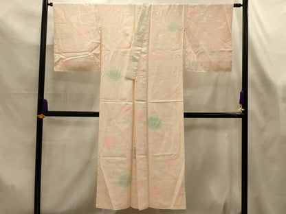 平和屋着物■長襦袢　袷　流水花文　暈し染め　正絹　逸品　AABL7502sx