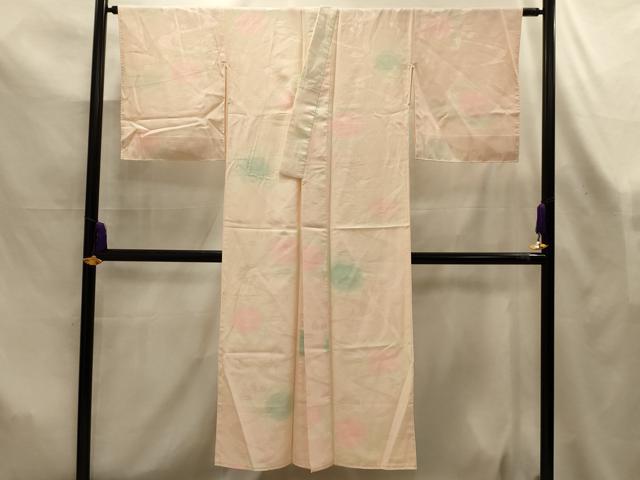 平和屋着物■長襦袢　袷　流水花文　暈し染め　正絹　逸品　AABL7502sx