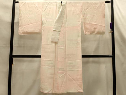 平和屋着物■長襦袢　袷　エ霞文様　暈し染め　半衿刺繍　正絹　逸品　AABL7503sx