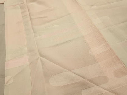 平和屋着物■長襦袢　袷　エ霞文様　暈し染め　半衿刺繍　正絹　逸品　AABL7503sx