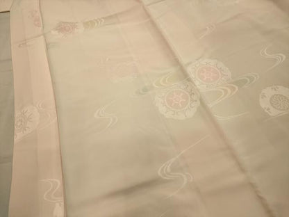 平和屋着物■長襦袢　袷　流水花文　暈し染め　松坂屋扱い　正絹　逸品　AABL7504sx