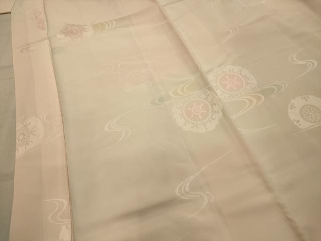 平和屋着物■長襦袢　袷　流水花文　暈し染め　松坂屋扱い　正絹　逸品　AABL7504sx