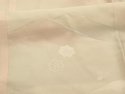 平和屋着物■長襦袢　袷　重ね山風景文　暈し染め　正絹　逸品　AABL7505sx