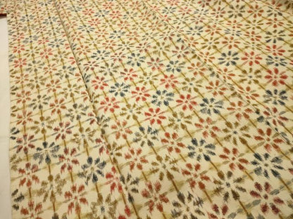 平和屋着物■上質な紬　花格子　正絹　逸品　AABL7508sx