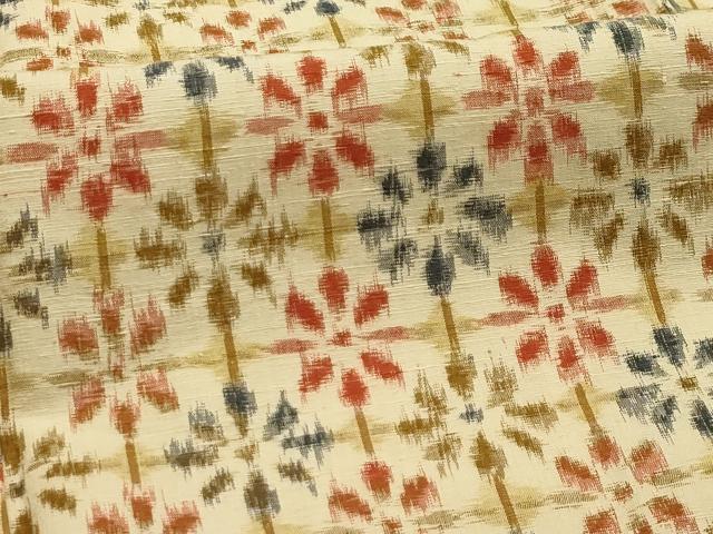 平和屋着物■上質な紬　花格子　正絹　逸品　AABL7508sx