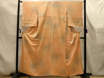 平和屋着物■上質な小紋　梅青海波　暈し染め　正絹　逸品　AABL7516sx